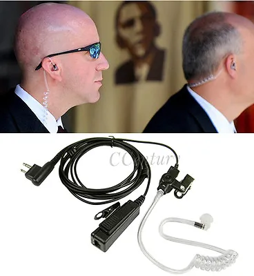 FBI Acoustic Tube Earpiece Headset For Motorola CP180 CP185 CP200 CP250 CP300 • $6.83
