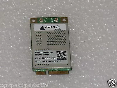Dell MN624 WMAN Mobile Wireless Broadband Mini PCI-E Card -NIA01-KR-0MN624 • $5.39