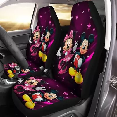 Cartoon Movies Mickey And Minnie Mouse Car Seat Covers • $49.45