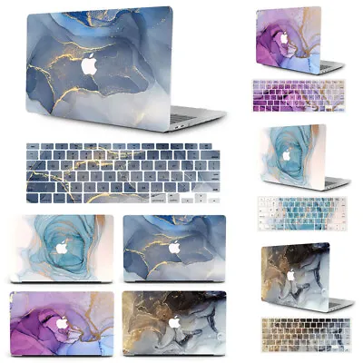 2in1 Marble Hard Case Cover Keyboard Skin For MacBook Air Pro 11 13 14 15 16 In • £4.79