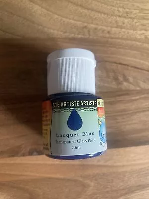 £2.75 • Buy Artiste Aquaglass Transparent Glass Paint - Lacquer Blue (20ml)