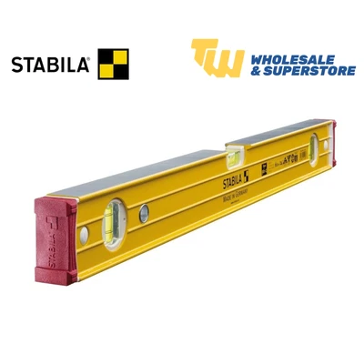 £39.99 • Buy Stabila 96-2 60cm 24” Box Beam 3 Vial 600mm Spirit Level Heavy Duty Ribbed Level