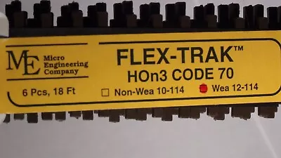 HOn3 Micro-Engineering #12-114 HOn3 SCALE Code 70 Flex Track WEATHERED • $52.50