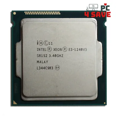 $23.99 • Buy Intel Xeon E3-1240 V3 SR152 3.4GHz 8MB 4C LGA1150 Workstation CPU Processor 80W