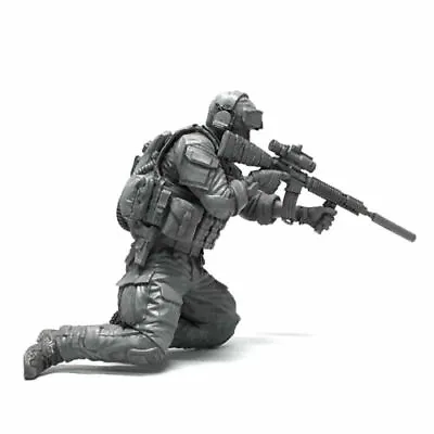1/35 Resin Figure Model Kit Modern US Soldier Seals Sniper Commando Unpainted • $13.79