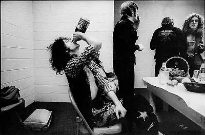 $13 • Buy Led Zeppelin Jimmy Page Jack Daniels Whiskey Live Backstage Concert Photo Poster