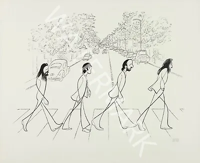 The Beatles - Abbey Road Illustration Vintage Music Poster • $29.95