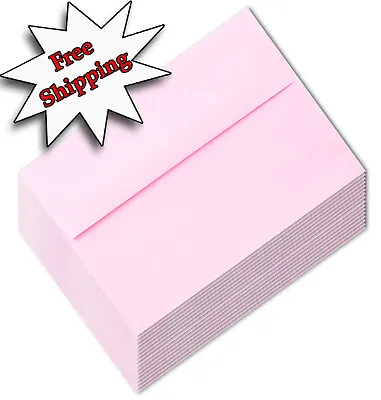 50 A6 Pink Pastel Envelopes For 4x6 Greet Cards Invitation Announcement Showers • $13.27