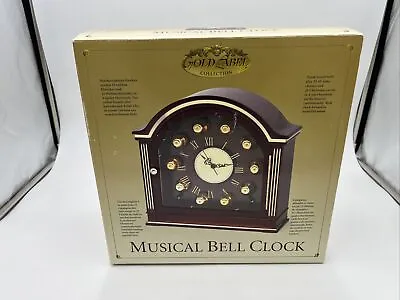 Mr Christmas Gold Label Musical Bell Clock Mantel 50 Songs 10 Bells GUC W BOX • $149.99