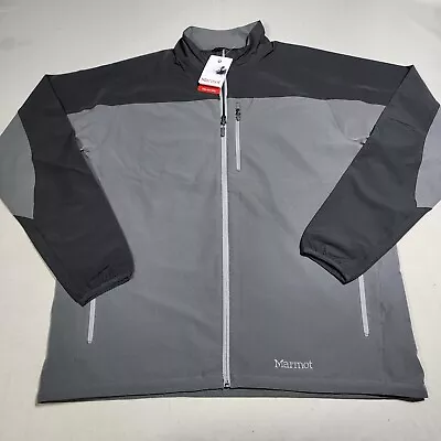 Marmot Men's Size XXXL Tempo Full-Zip Jacket Cinder/Dark Granite 98260X-1417 NWT • $89.95