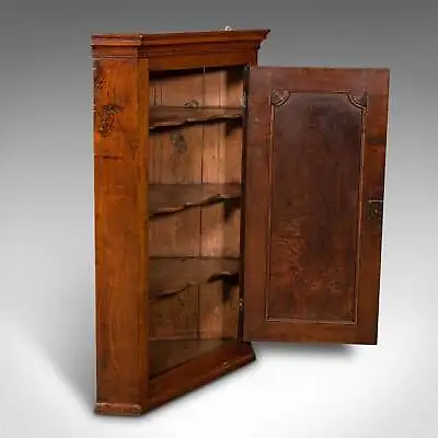 Antique Corner Cabinet English Wall Cupboard Floor Standing Georgian C.1780 • $1612.34