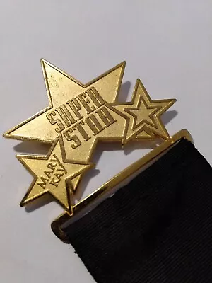 Gold Tone Super Star Mary Kay Ribbon Award Pin • $9.60