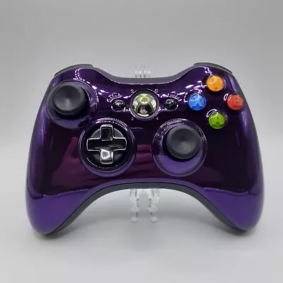 Xbox 360 Controller Chrome Purple Genuine Original Rare Variant Game Wireless • $49.99