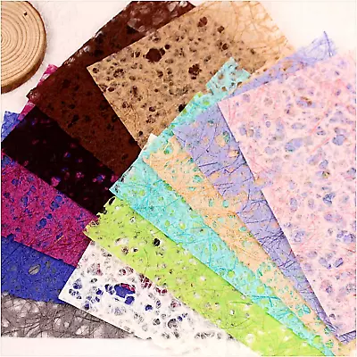 Scrapbook Paper Textured Paper Sheets A5 Variety Colors Handmade Scrapooking Pa • $6.22