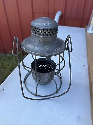Vintage Antique Adlake Kero Handheld Railroad Lantern Shell No Globe Or Inners • $19.95