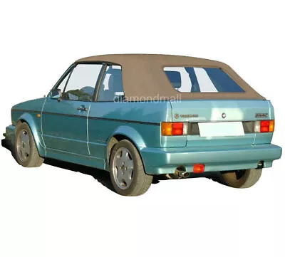 $369 • Buy Fits VW Volkswagen Rabbit Cabriolet Golf 80-94 Convertible Soft Top Tan Canvas