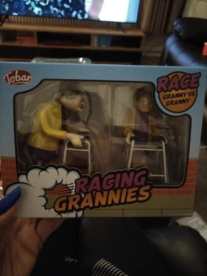 £9 • Buy Clockwork Wind Up RACING GRANNIES Toy Novelty Office Granny 