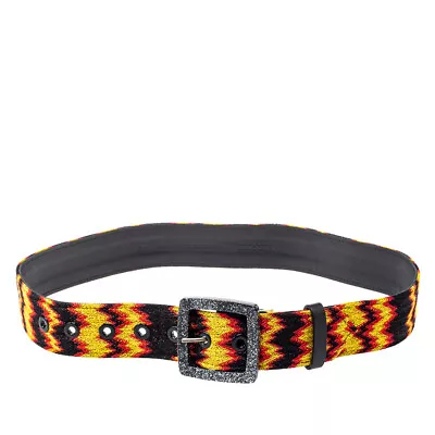 Missoni Multicolour Fabric And Leather Buckle Belt 75 CM • $115.50