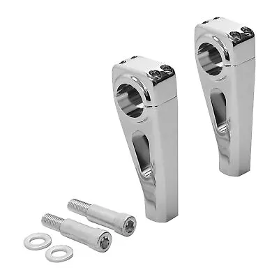 $69.99 • Buy Chrome 4.5 Inch 1.25  Handlebar Risers Fit For Harley Touring Yamaha V-Star 650