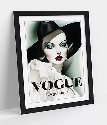 Vogue Un Gothique Vintage Fashion -framed Wall Art Picture Poster Print Decor • £14.99