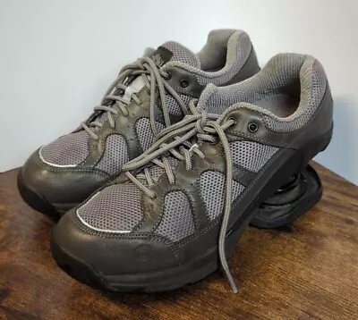 Z-Coil Men's Freedom Classic Gray Leather Shoes Size W8 Pain Relief Walking • $89