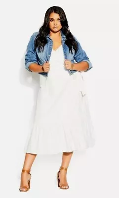 CITY CHIC M Ivory Sweet Tie Dress**SALE** • $25.95