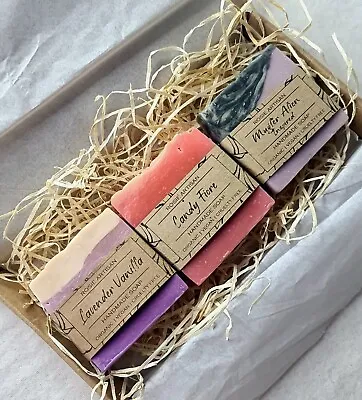 Handmade Artisan Gift Set Soaps . SLS Free Veganeczema. Natural 100% • £11.50