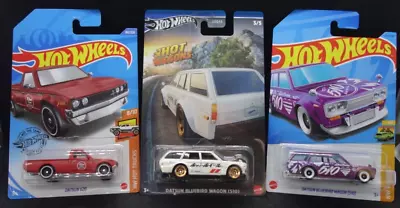 Hot Wheels DATSUN Bluebird Wagon 510 Pick Up JDM 620 Bundle 3 Cars • $24.99