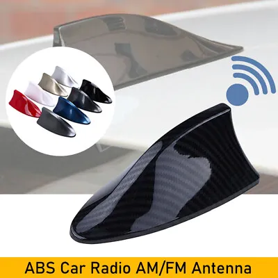 $6.99 • Buy Carbon Fiber Shark Fin Roof Antenna Car AUTO Aerial FM/AM Radio Signal Universal
