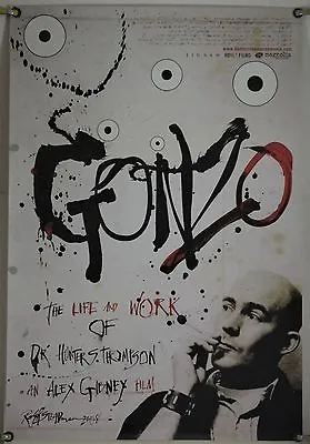 $40 • Buy Gonzo Rolled Orig 1sh Movie Poster Hunter S. Thompson Bio Ralph Steadman (2008)