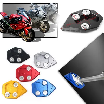 $12.13 • Buy CNC Motorcycle Side Stand Extension Kickstand Foot Pad For BMW S1000RR 2015-2021