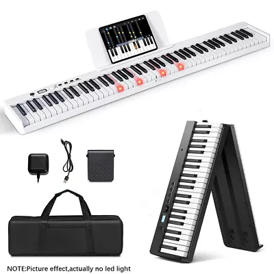 88 Key Electric Piano Keyboard Portable Semi Weighted Full Size Key W/Pedal &Bag • $116.59