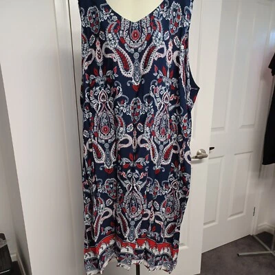 $15 • Buy Beme Sleeveless  Midi Dress Womens Plus Size 26  Clothing  Dresses A-Line Lined 