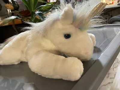 TY Beanie Buddy - Mystic The Unicorn Horse 2001 Floppy Plush Pastel Mane & Tail • $19.99