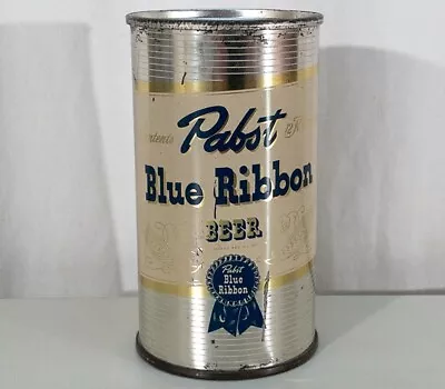 Pabst Blue Ribbon •tough Non-irtp• Flat Top Beer Can Milwaukee Wisconsin Pbr Old • $97
