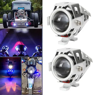 $32.99 • Buy LED Motorcycle Headlight Spot Light Driving Fog Lamp For Scooter ATV Dirt Bike