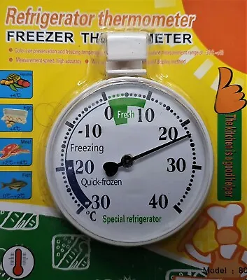 £4.99 • Buy Easy To Read Fridge & Freezer Dial Thermometer  Home Restaurants Bars Cafes Etc