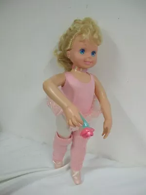 Vintage 1989 Tyco Doll My Pretty Ballerina Dances W Original Outfit Ballet Shoes • $19.95