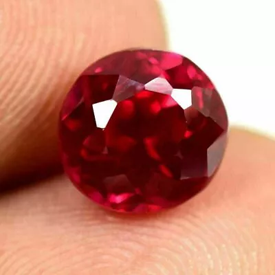 Natural Ruby 7 MM Mogok Stunning Top Quality AAA+ Loose Gemstone GIE Certified • $12.99