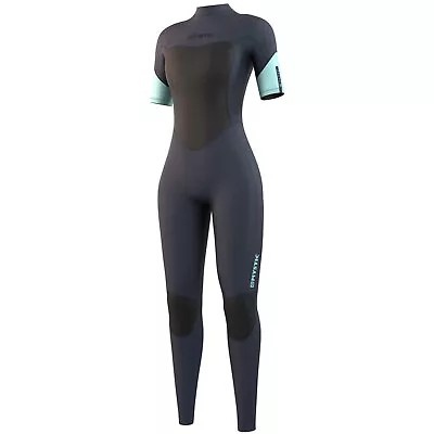 2023 Mystic Womens Brand 3/2mm Back-Zip FL Shortarm Wetsuit - Night Blue 210321 • $131.36