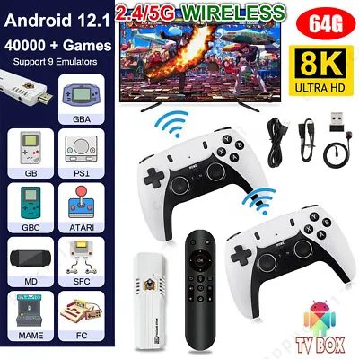 K8 PRO 40000+ 4K HDMI TV Video Game Stick Gaming Console W/ Wireless Controller • $65.09