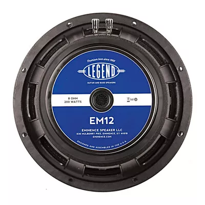 Eminence Legend EM12 A 12  Speaker 200W 8 Ohm Guitar Loudspeaker Driver • £158.70