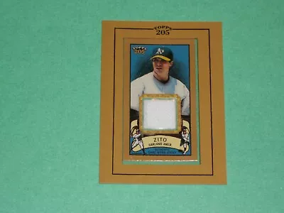 Barry Zito Game Used Jersey Patch Card 2003 Topps 205 Baseball Oakland Athletics • $7.99