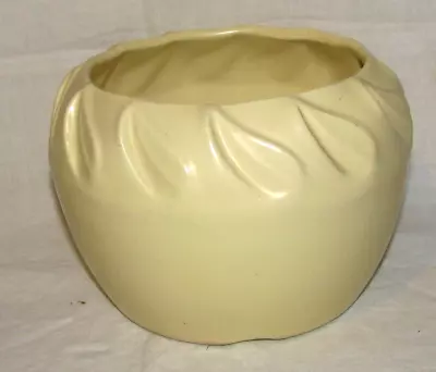 Vintage USA Pottery Yellow Planter MCM • $22.99