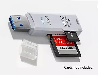 Micro SD Card Adapter. USB 3 Drive With SD And Micro Slots 2 IN 1 • $8.50