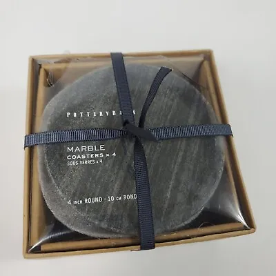 Pottery Barn Set Of 4 Marble Coasters 4  Diameter • $35.65