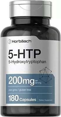 5-HTP 200 Mg | 180 Capsules | Griffonia Simplicifolia | 5HTP Extra Strength  • $77.42