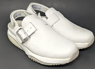 MBT Imara Rocker Clog Mules Womans 6.5 White Nurse Chef Professional Shoes • $44.99