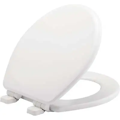 Mayfair Lannon Slow Close Round Enameled Wood Toilet Seat Adjustable Durable • $32.47