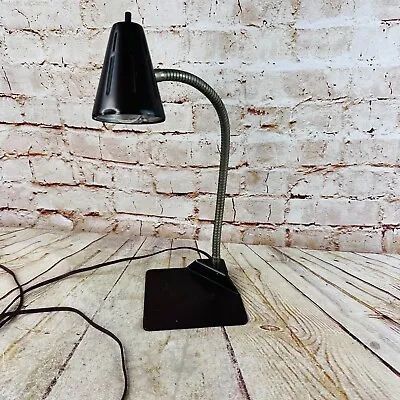 Vtg Industrial Table Lamp Goose Neck • $29.99